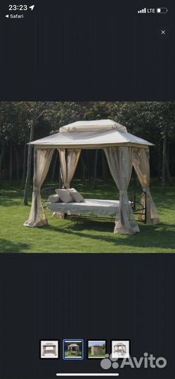 Садовая качеля Беседка Новая