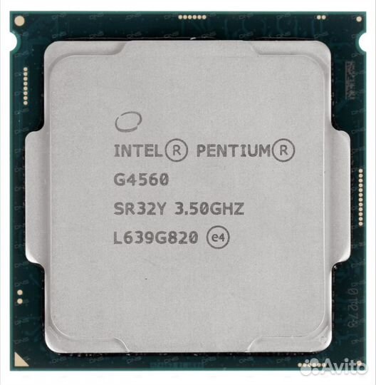 Процессор intel pentium g4560, 1151 socket