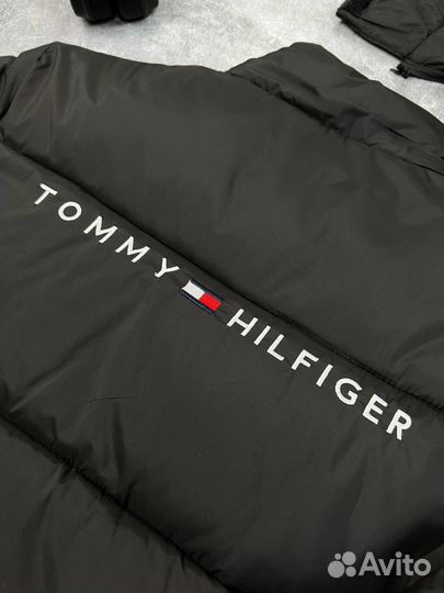 Пуховик мужская удлиненная куртка Tommy Hilfiger