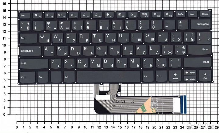 Клавиатура для Lenovo Ideapad 530S-14ARR черная