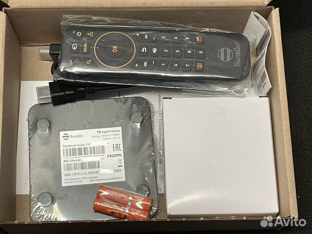 Смарт тв приставка билайн ZTE