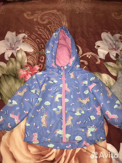 Куртка-ветровка легкая для девочки 80+ костюм