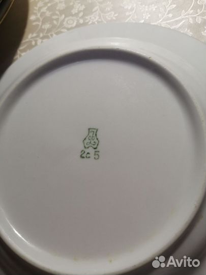 Набор тарелок, мадонна, перламутровые