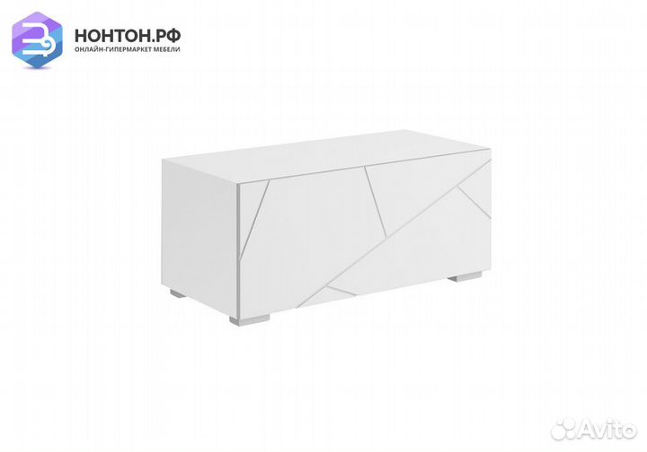 Тумба под тв Гранж тм-001 белый шагрень / матовый