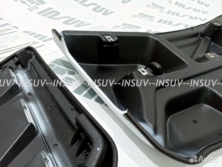 Воздухозаборники Aeroeffect Optimal на ниву белые