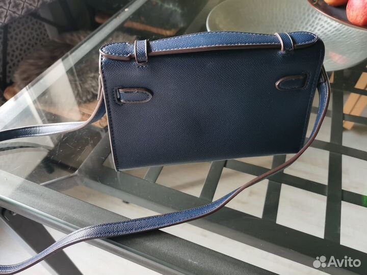 Сумка Hermes pochette натуральная кожа