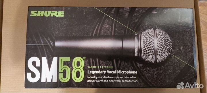 Профессиональный вокальный микрофон shure SM-58