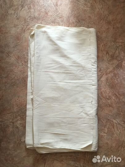 Миткаль суровая (неотбеленная), два отреза