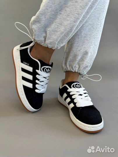 Кеды adidas campus женские черные