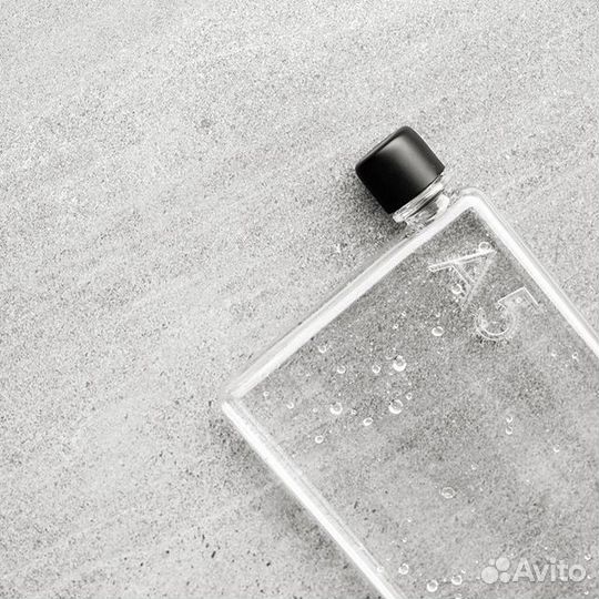 Memobottle плоская бутылка для воды А5 формат
