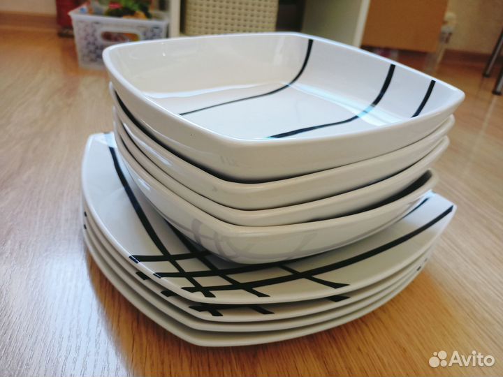 Тарелки Luminanc 4 глубокие+4 плоские