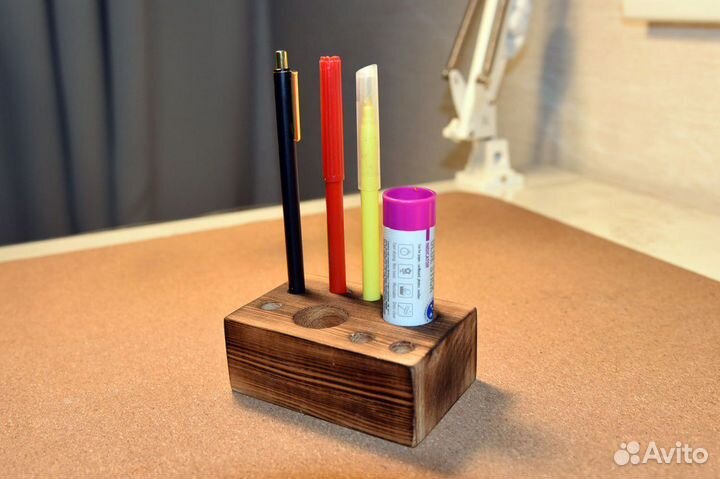 Органайзер для канцелярии деревянный