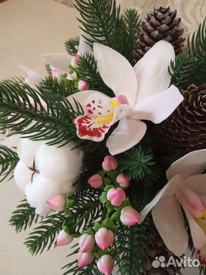 Новогодняя композиция на стол