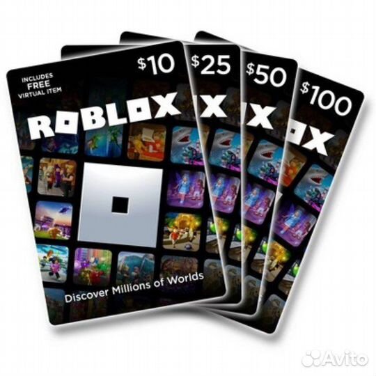 Карты пополнения Robux(Робаксы) Roblox(Роблокс)