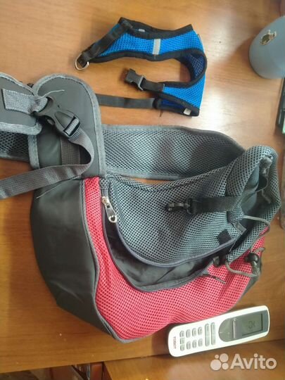 Сумка переноска для животных и шлейка
