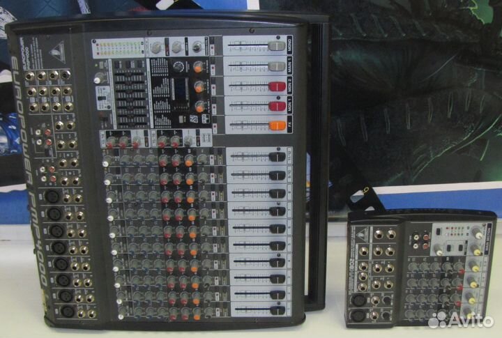 Микшерные пульты Behringer Xenyx 802 и PMP 4000