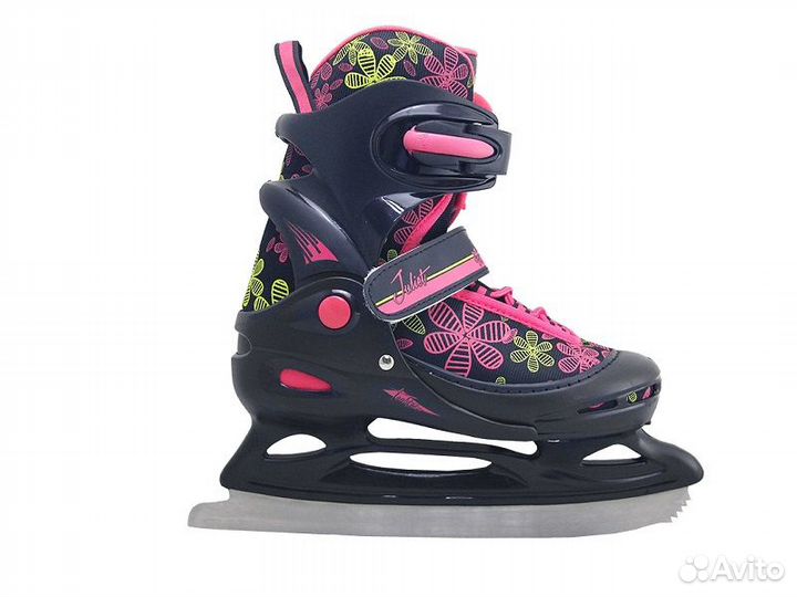 Раздвижные коньки Juliet р.34-37 черн-роз