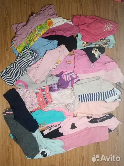 Большой пакет одежды для девочки от 18мес. до 4л