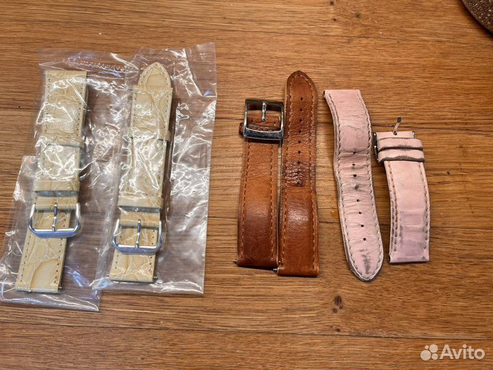 Кожаные Ремешки для часов 20 мм новые и б/у