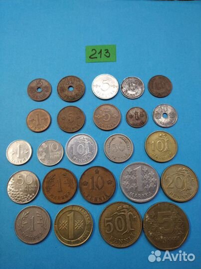 Набор монет Германия,Финляндия,Польша,Испания