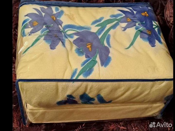 Двуспальное махровое постельное белье