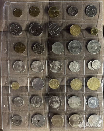 36 монет разных стран в отличном состоянии