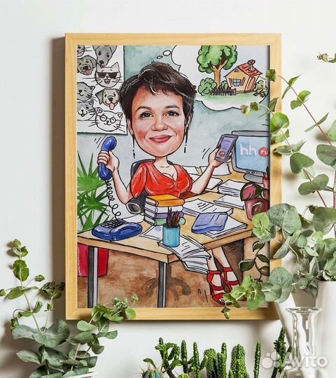 Портреты и шаржи по фото