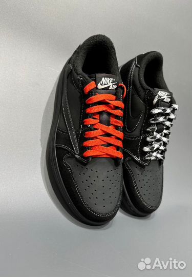 Кроссовки Travis Scott X Air Jordan 1 Low Black Ph
