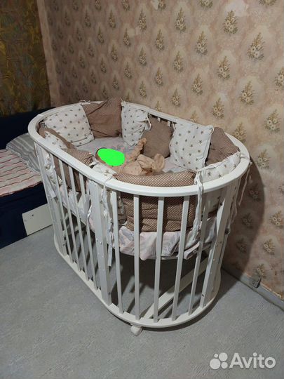 Детская кроватка трансформер бу 120 на 80