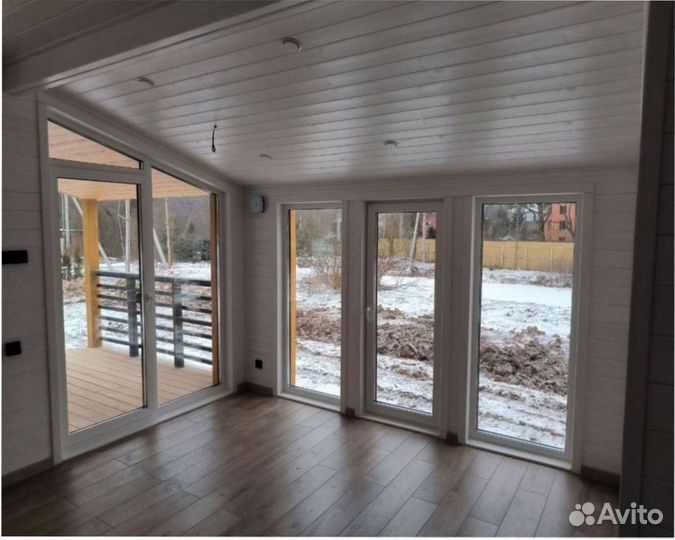 Деревянный дачный дом, зимний 110 м кв Артикул бп-6962