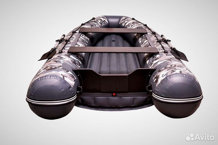 Лодка пвх Sibriver Хатанга Pro-360 нднд кмф серый