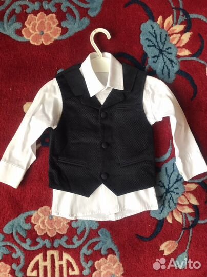 Рубашка и жилет 86-92