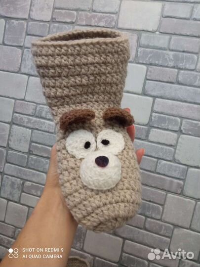 Носотапки) вязанные, ручная работа