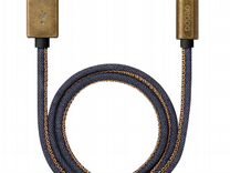Кабель USB2.0-Type C 1.2m синий Deppa #206900