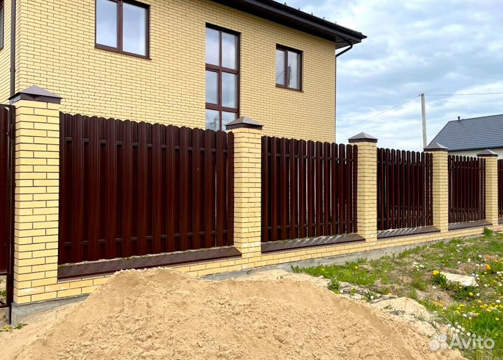 Забор из профнастила