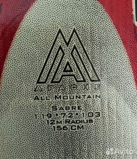 Горные лыжи k2 apache 156 комплект 41 р