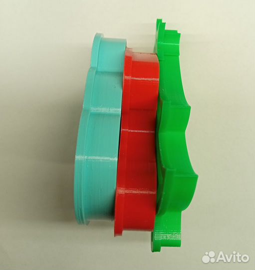 Формы-вырубки для печенья (набор из 3 штук)