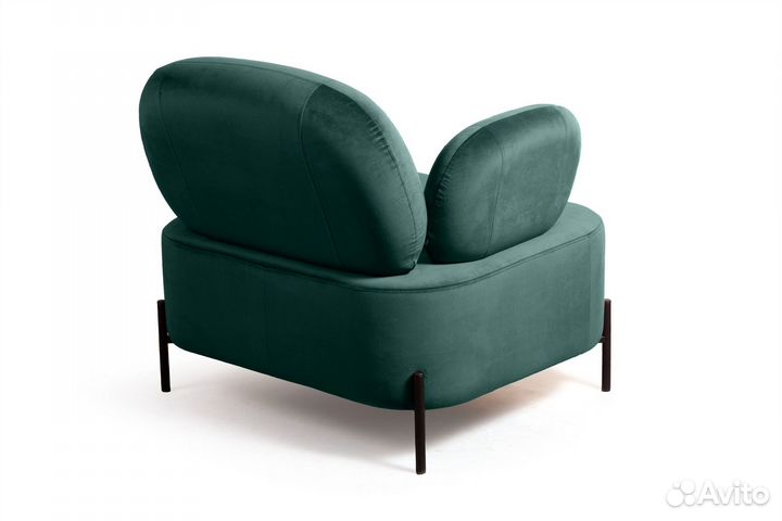 Кресло Dandy, бархат изумрудный 87