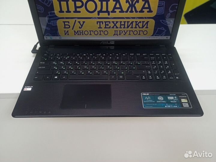 Ноутбук asus e1-2100/hd 8210/500гб/рассрочка