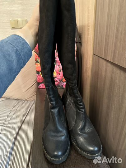 Сапоги женские натуральная кожа зима