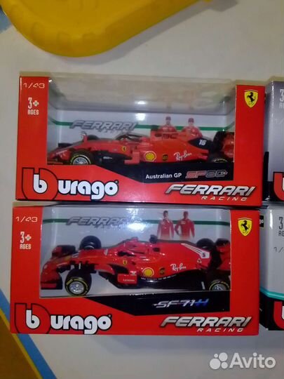Модели Formula 1 Ferrari/Mercedes F1 Bburago