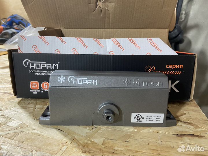 Доводчик дверной Нора-М морозостойкий 3S