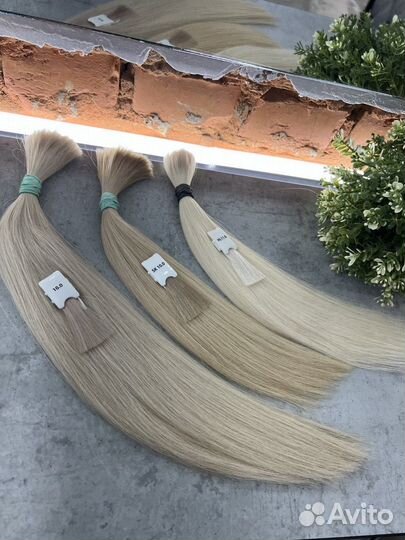 Волосы для наращивания блонд бу