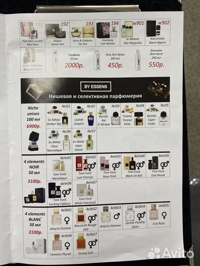 Номерная парфюмерия