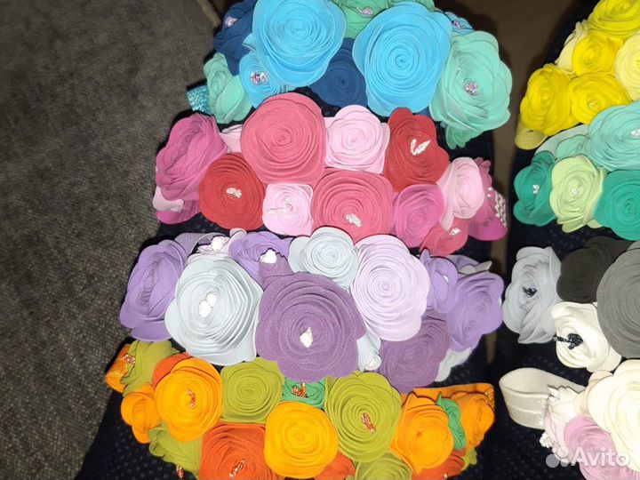 Шикарные ободочки повязочки на резиночках для дево