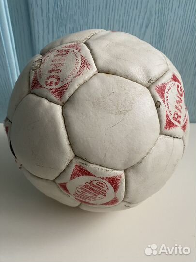 Футбольный мяч кожаный размер-5