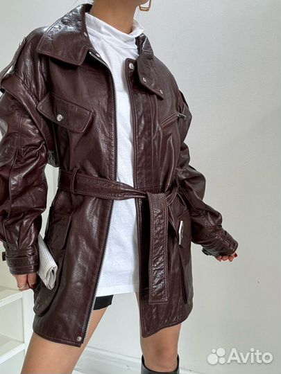 Кожаная куртка Saint Laurent Paris