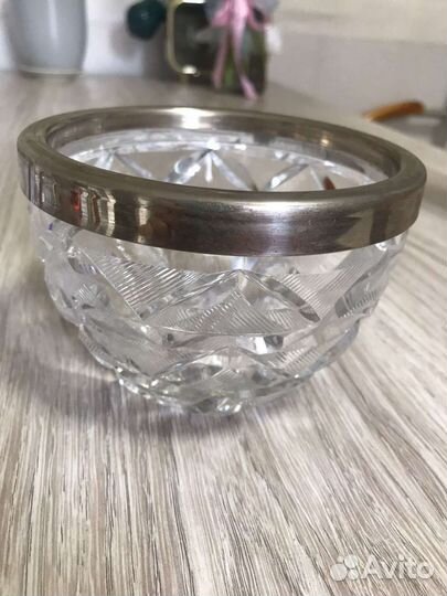 Хрустальная конфетница СССР