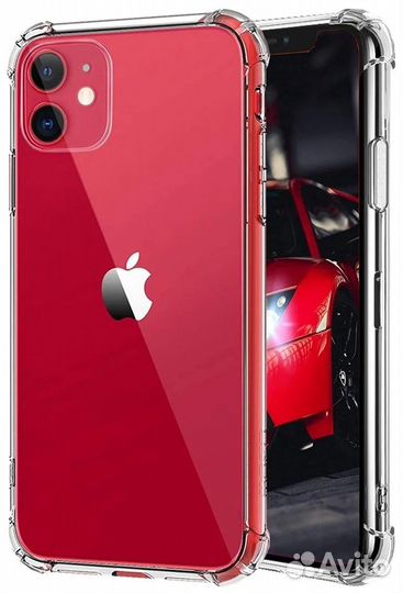 Силиконовый противоударный чехол с углами