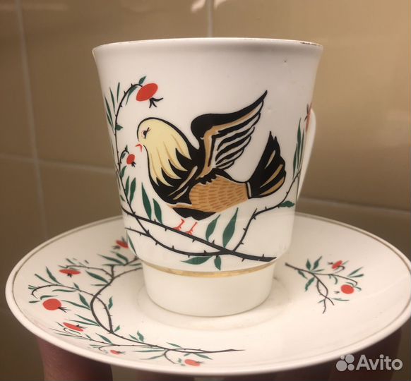 Чашка с блюдцем кофейная лфз СССР